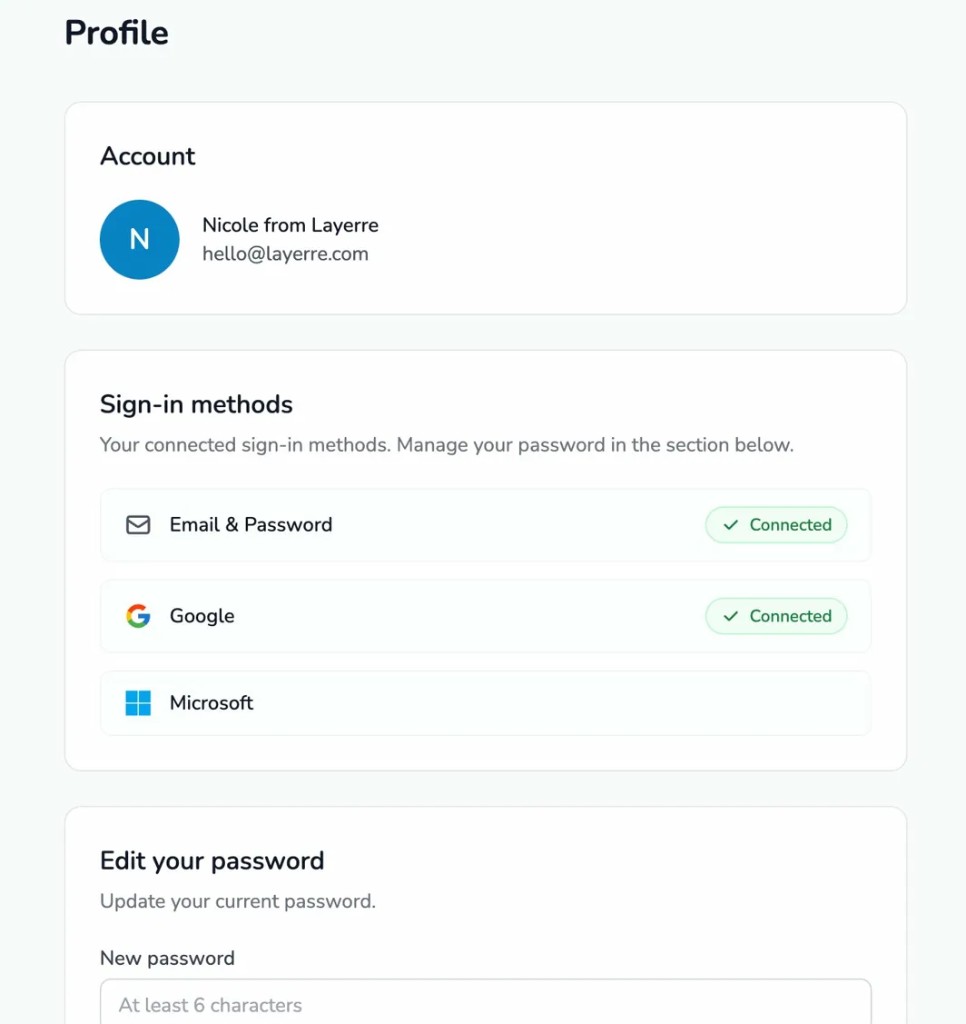 Profile settings and autosave update