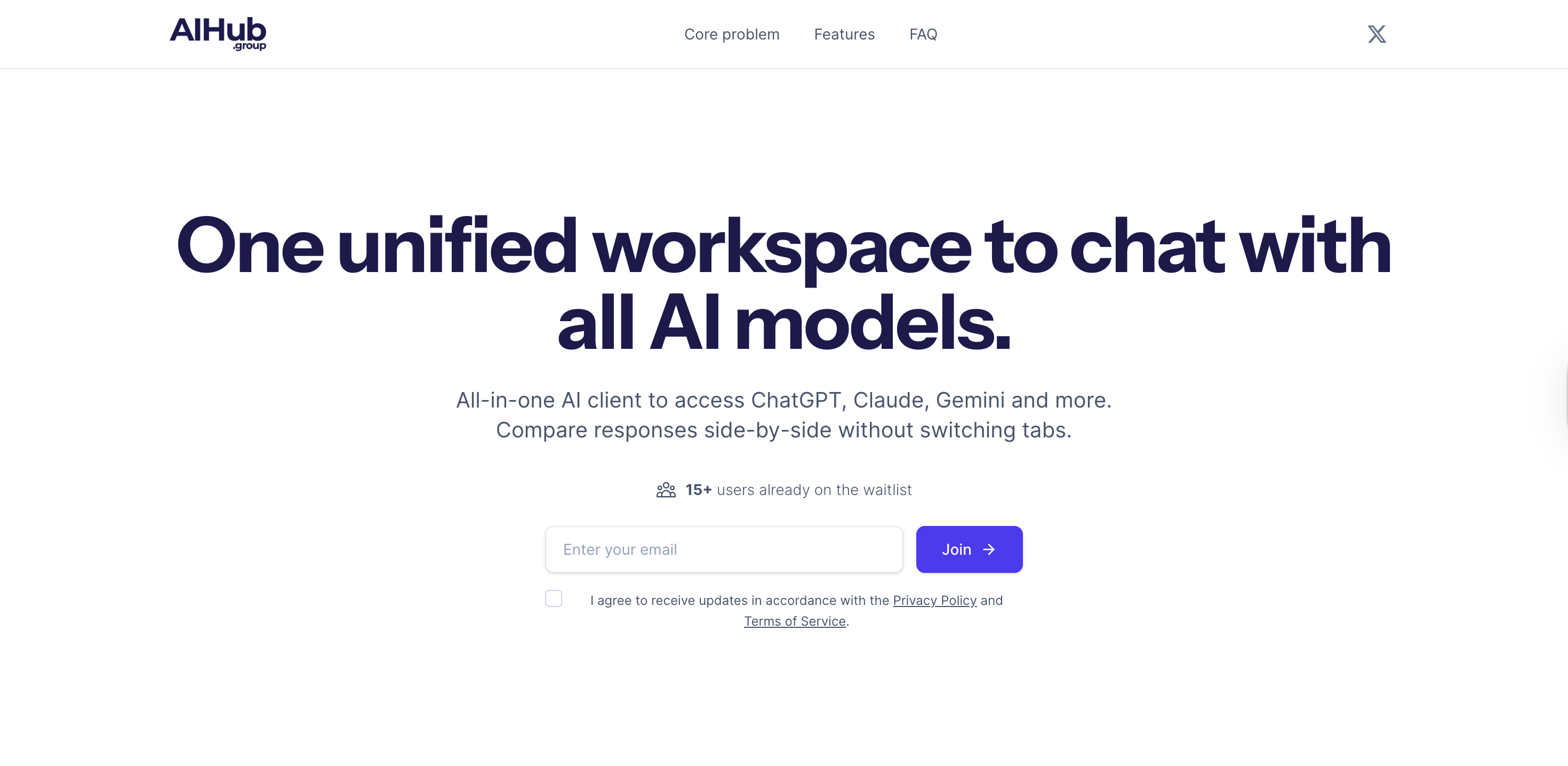 AIHub interface