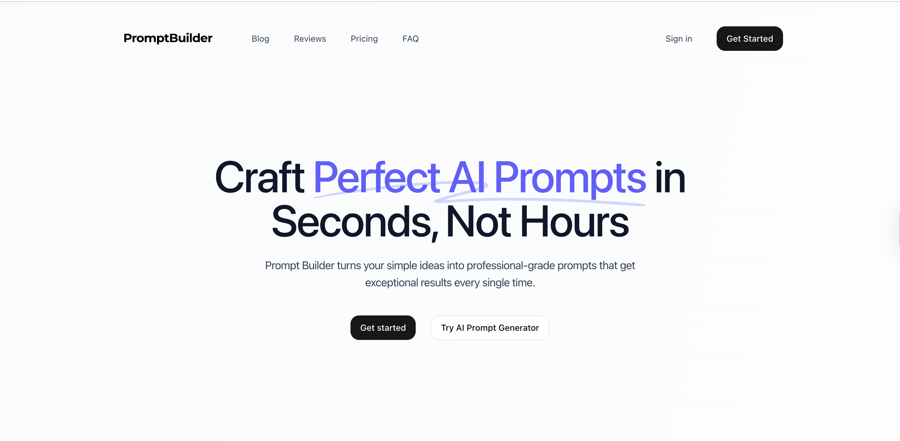 PromptBuilder interface